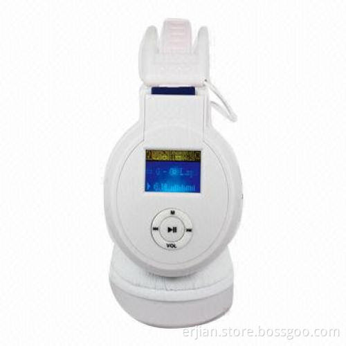 Wireless Stereo Headphone with Built-in MP3 Player, FM Radio, Battery, OEM Order Welcomed